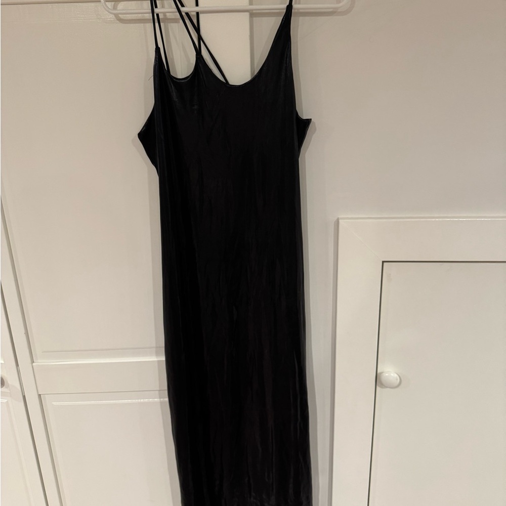 H&M Black Strappy Sheen Dress
